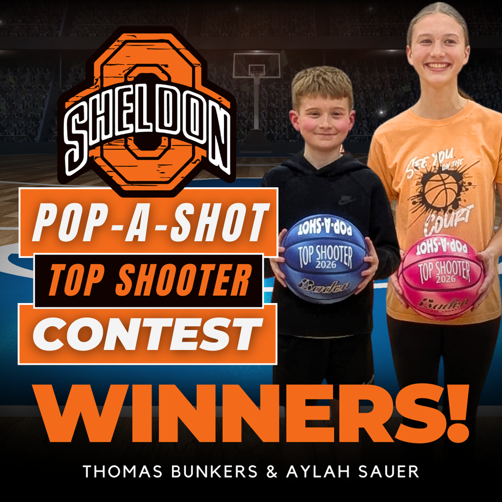 Congratulations to our 2026 Pop-A-Shot Shoot-Off Champions, Thomas Bunkers and Aylah Sauer! These two rose to the top and earned their titles with impressive shooting skills and consistency. What a fun and competitive season it has been!  Thank you to everyone who participated throughout the season and helped make this event so much fun. The energy and friendly competition made it a highlight of the year.  An extra special thank you to this year’s sponsors for your generous support. Your partnership helped make the Pop-A-Shot Shoot-Off possible and added to the excitement for our students and fans!