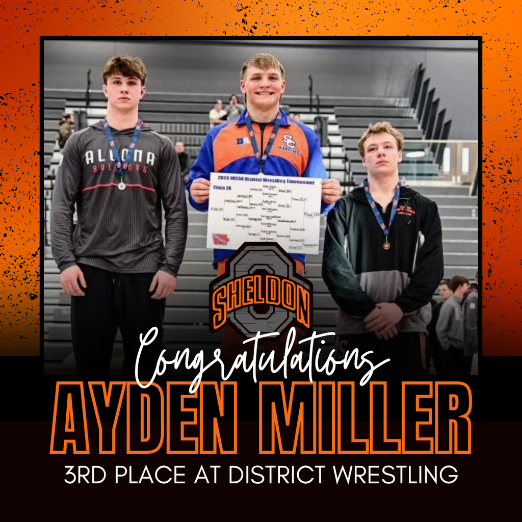 Congratulations to our Orab boys wrestlers on their outstanding performances at District Wrestling today! We are proud of your hard work, determination, and the way you represented Orab wrestling!  A special shoutout to Mitchel Fischer, who qualified for Boys State Wrestling with a 2nd-place finish in his weight class!   Great job as well to Jack Leng, Kolt Roos, and Ayden Miller on earning 3rd-place finishes in their brackets.