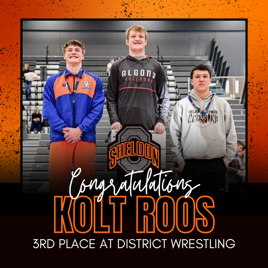 Congratulations to our Orab boys wrestlers on their outstanding performances at District Wrestling today! We are proud of your hard work, determination, and the way you represented Orab wrestling!  A special shoutout to Mitchel Fischer, who qualified for Boys State Wrestling with a 2nd-place finish in his weight class!   Great job as well to Jack Leng, Kolt Roos, and Ayden Miller on earning 3rd-place finishes in their brackets.