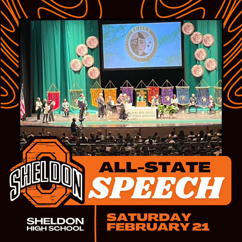 It was a GREAT day at All-State Speech yesterday! Congratulations to our Sheldon High School All-State performers on this outstanding achievement — we are so proud of your hard work and dedication!