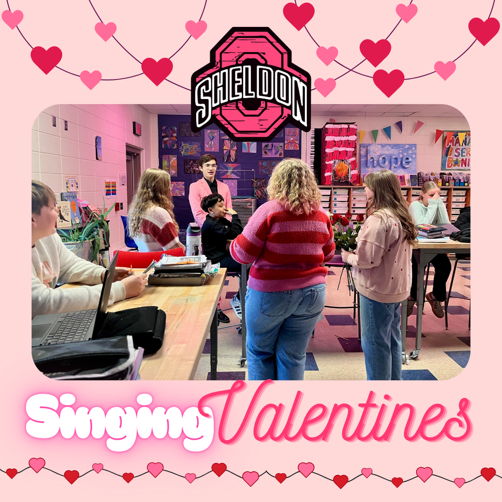 It’s always SO much fun when the Singing Valentines stop by to serenade our middle school students! Thank you to the Sheldon High School Show Choir and Jazz Choir for sharing your incredible talent and spreading the love with your beautiful performances!