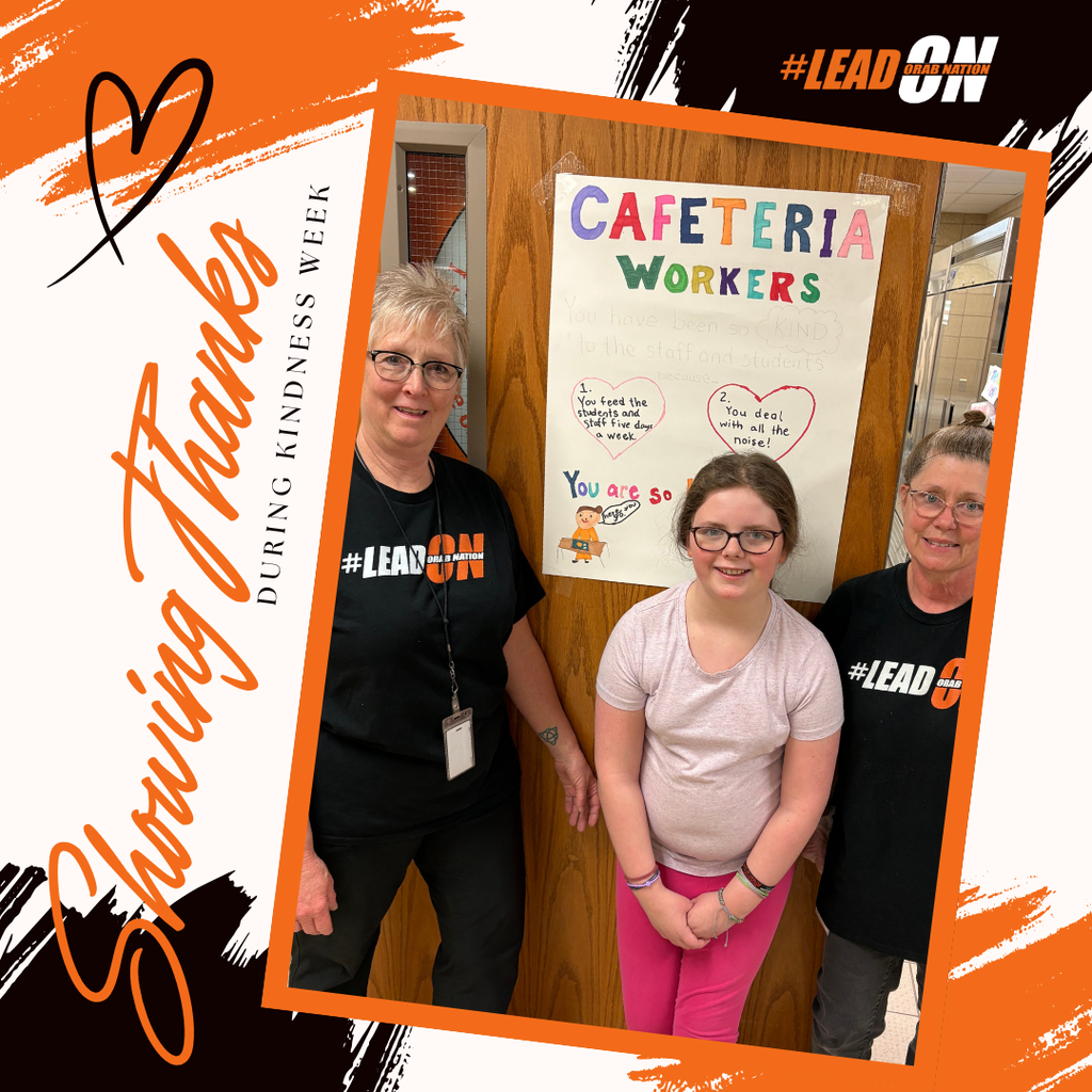 October Charbonneau created these thoughtful posters to show appreciation for our Sheldon Middle School lunchroom staff, custodians, secretaries, nurses, and paraprofessionals during Kindness Week.