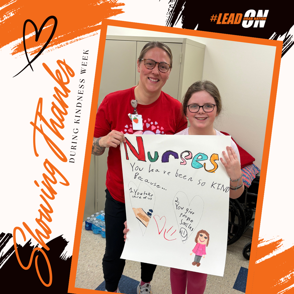 October Charbonneau created these thoughtful posters to show appreciation for our Sheldon Middle School lunchroom staff, custodians, secretaries, nurses, and paraprofessionals during Kindness Week.