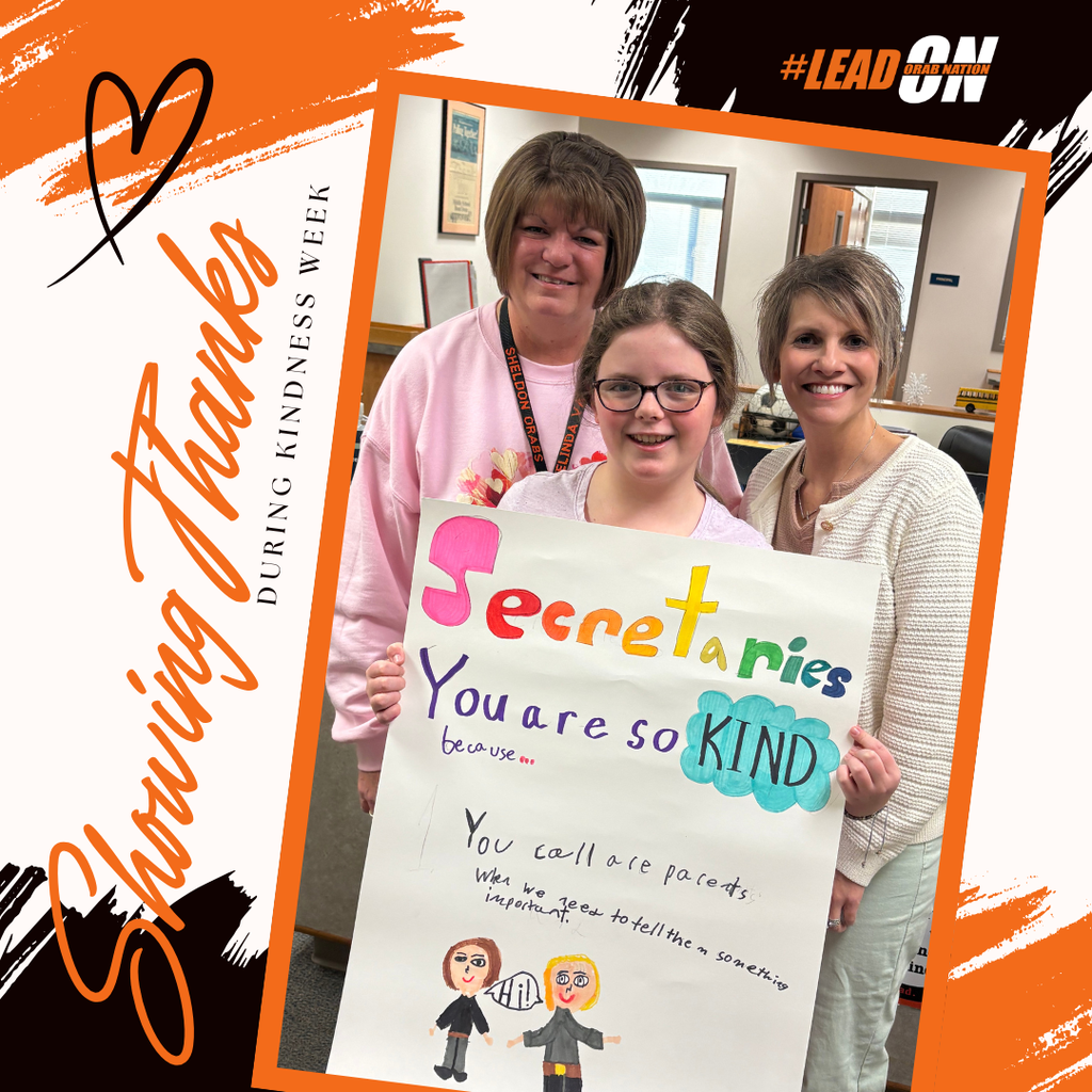 October Charbonneau created these thoughtful posters to show appreciation for our Sheldon Middle School lunchroom staff, custodians, secretaries, nurses, and paraprofessionals during Kindness Week.