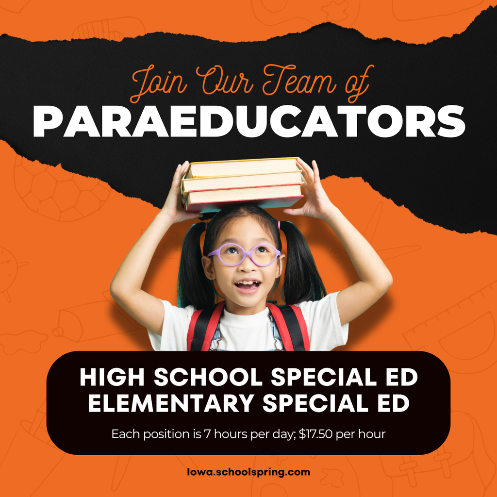 Now Hiring: Special Education Paraeducators  Sheldon Community Schools is currently seeking caring, patient, and dedicated individuals to join our team as Special Education Paraeducators. Our paraeducators play a vital role in supporting students with diverse learning needs. If you are looking for a position where you can truly impact lives and be part of a supportive school community, we encourage you to apply!