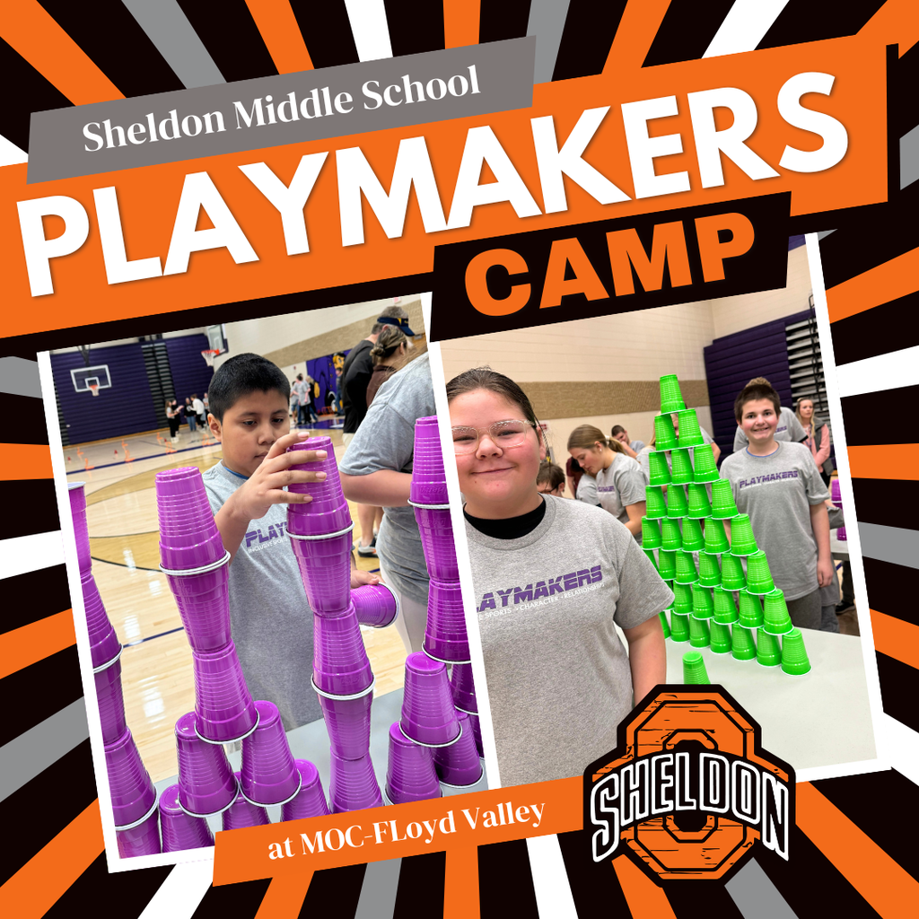 Sheldon Middle School students recently participated in the Playmaker’s Camp at MOC-Floyd Valley, gaining valuable skills and experience while having a great time!