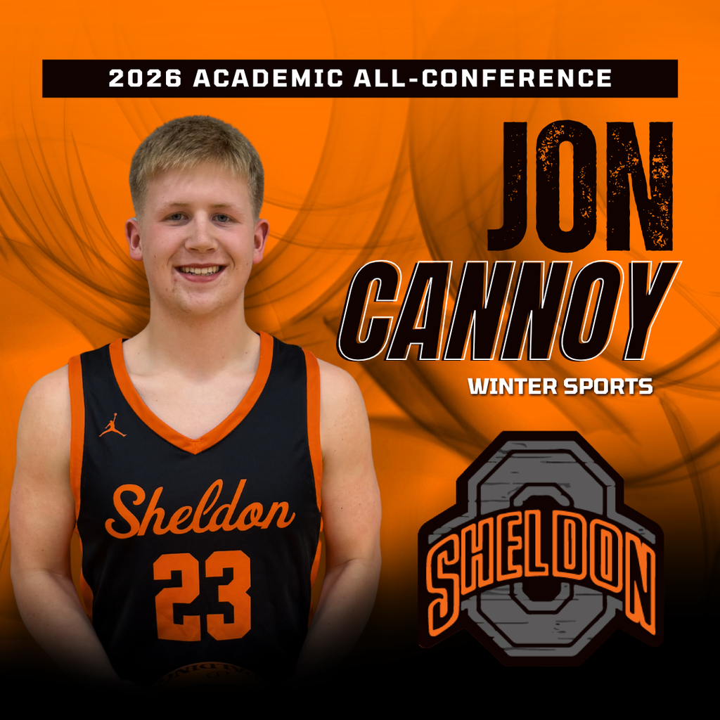 Congratulations to our Sheldon High School students who participated in winter sports and were selected for the 2026 Iowa All-Conference Academic Team! This recognition highlights your outstanding dedication to both athletics and academics. We are proud of your hard work in the classroom and your commitment on the court. Way to represent Sheldon!