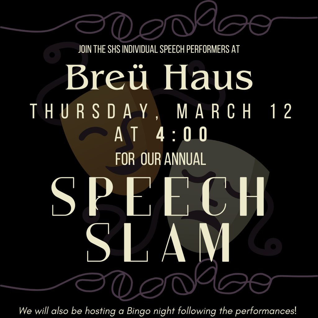 Join our Sheldon High School students tomorrow at Breu Haus  for great drinks, awesome entertainment, and a chance to see our talented students perform! 📅  Thursday, March 12 ⏰  4:00 pm 📍  Breu Haus Coffee + Brewery 
