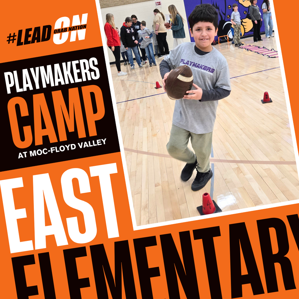 Sheldon East Elementary students recently participated in the Playmaker’s Camp at MOC-Floyd Valley, gaining valuable skills and experience while having a great time!