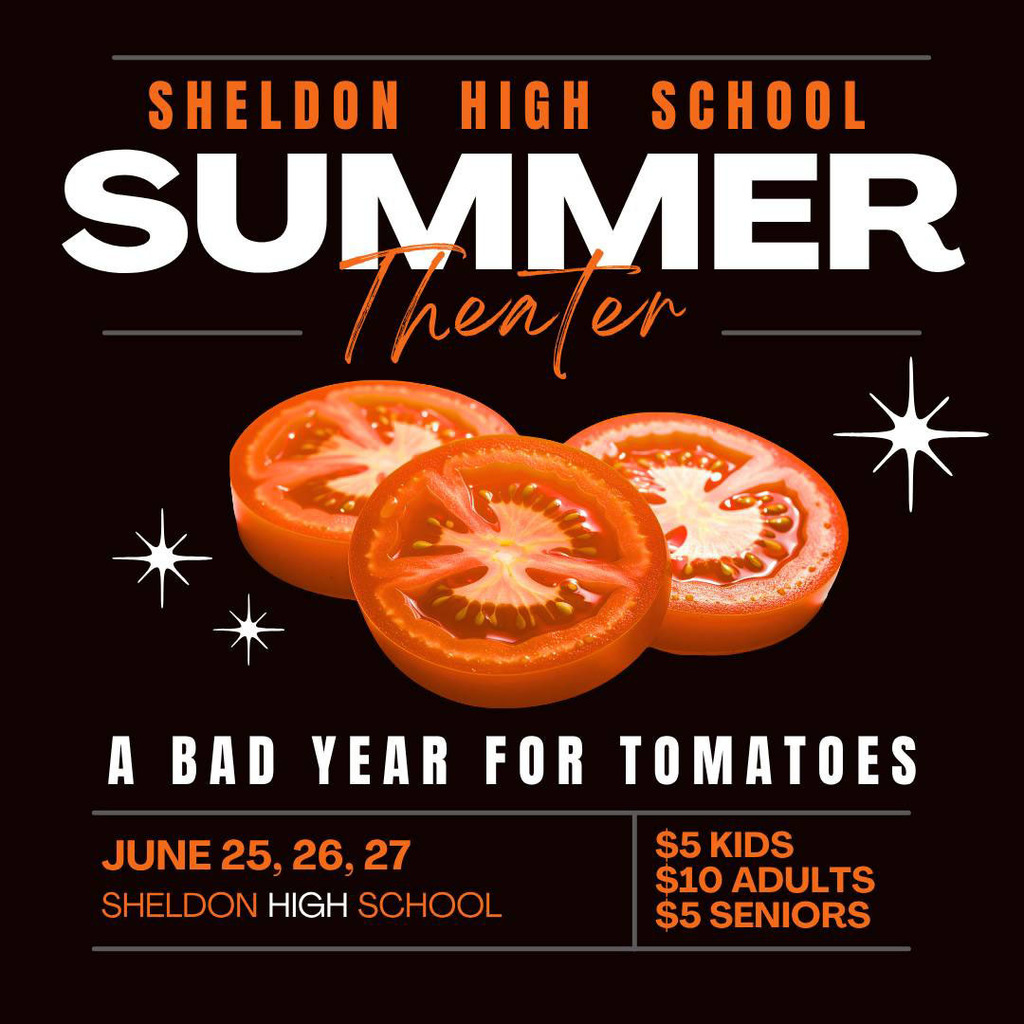 Mark your calendars now! We have an exciting lineup planned for this year’s Summer Theatre season! *Images created by Sheldon High School student, Rachel Besaw*