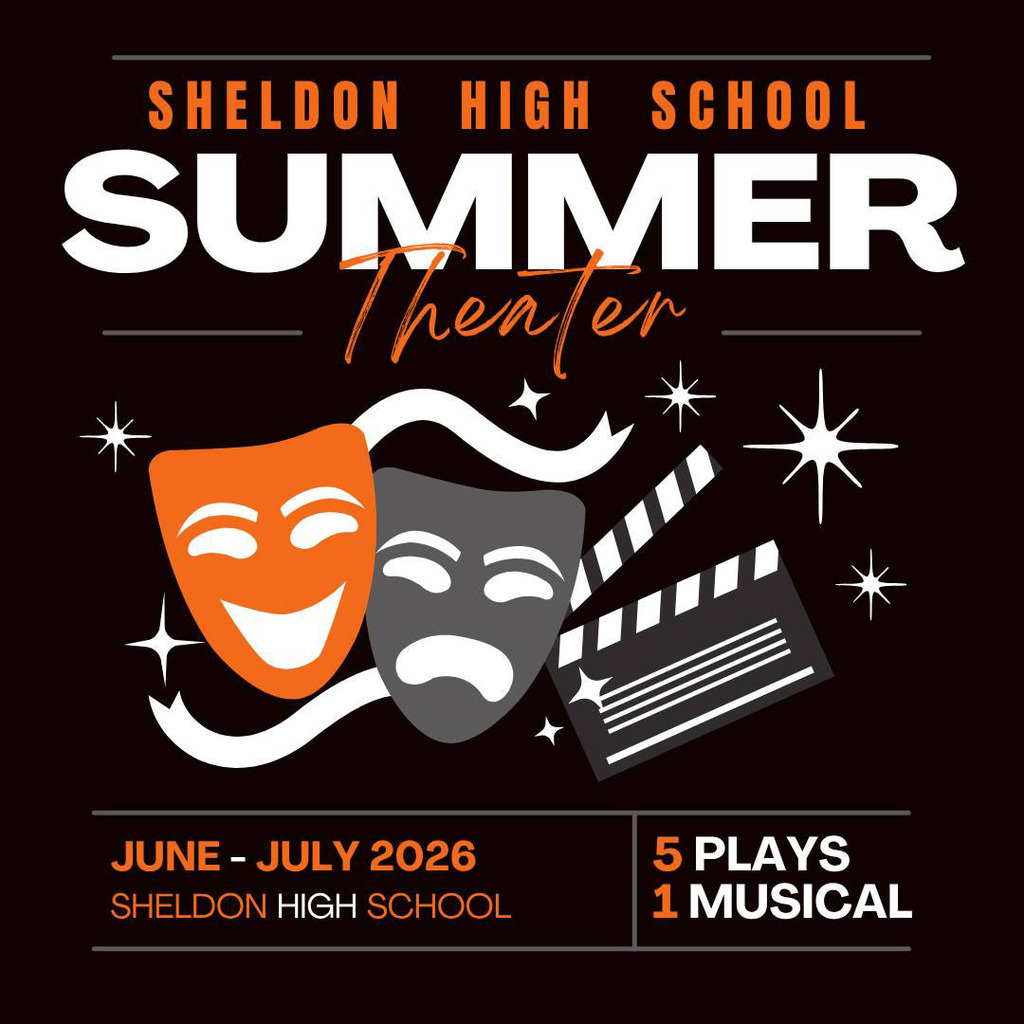 Mark your calendars now! We have an exciting lineup planned for this year’s Summer Theatre season! *Images created by Sheldon High School student, Rachel Besaw*