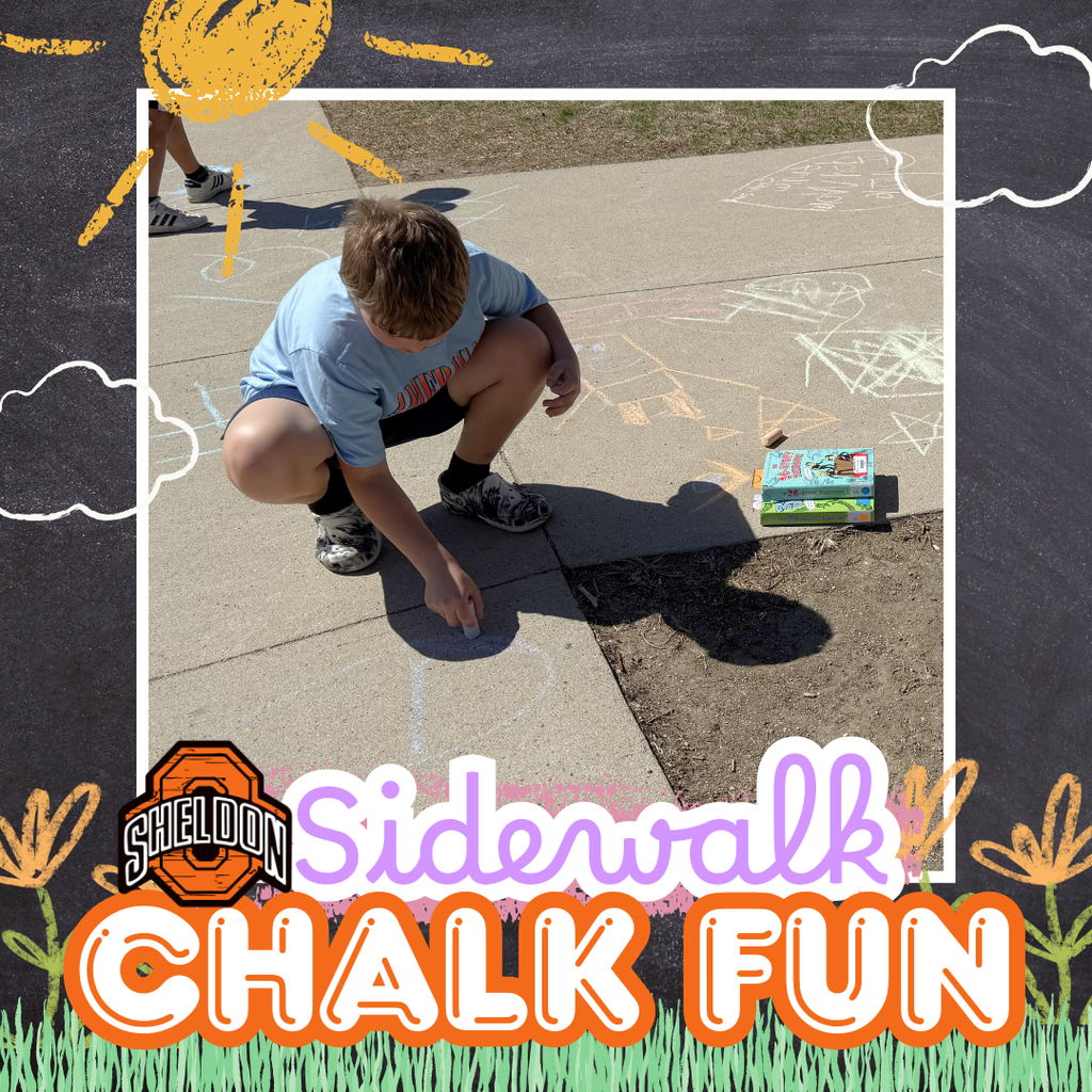 East Elementary students took advantage of last week’s beautiful weather by getting creative with a fun sidewalk chalk activity. Way to go Orabs!