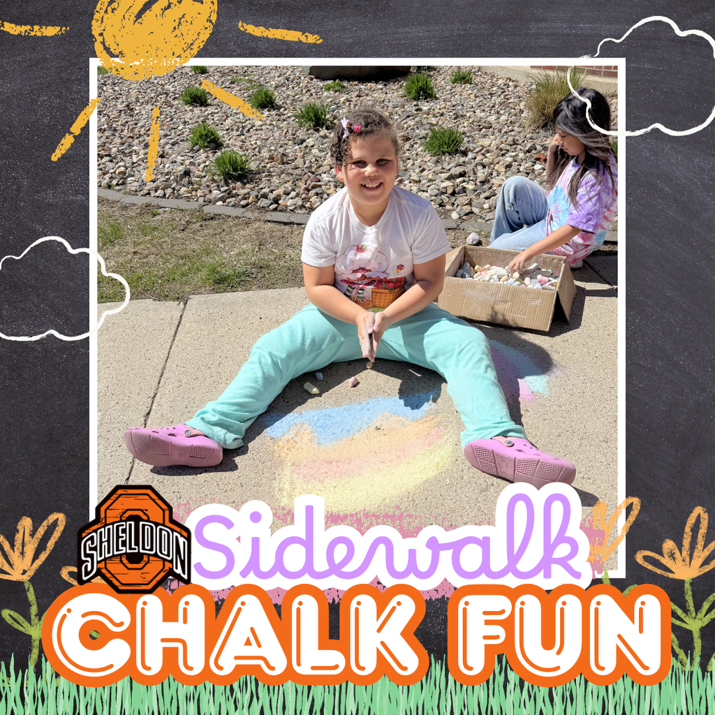 East Elementary students took advantage of last week’s beautiful weather by getting creative with a fun sidewalk chalk activity. Way to go Orabs!