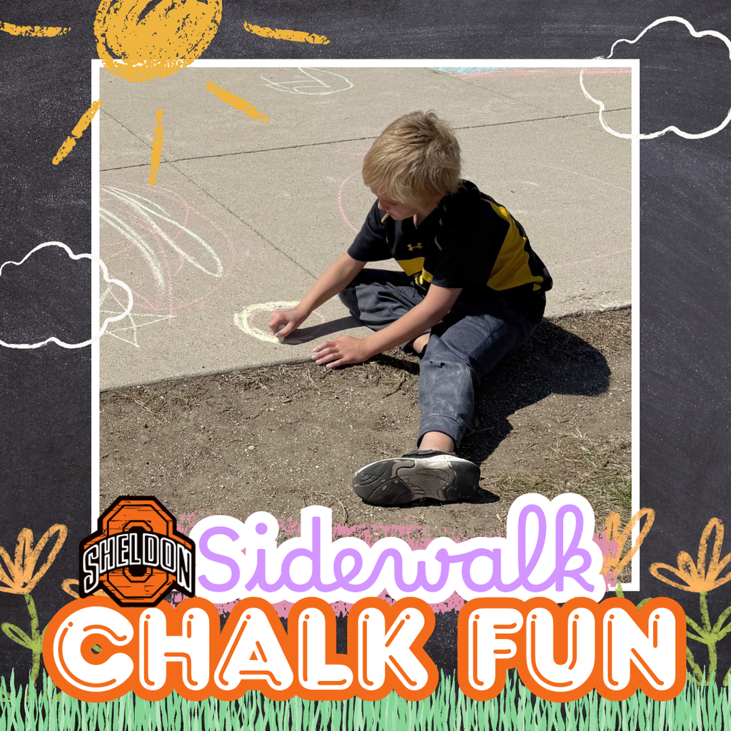 East Elementary students took advantage of last week’s beautiful weather by getting creative with a fun sidewalk chalk activity. Way to go Orabs!