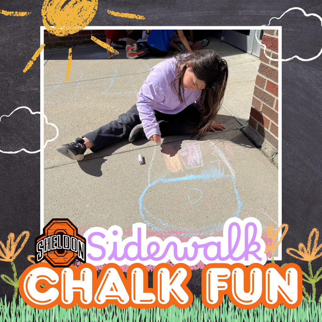 East Elementary students took advantage of last week’s beautiful weather by getting creative with a fun sidewalk chalk activity. Way to go Orabs!
