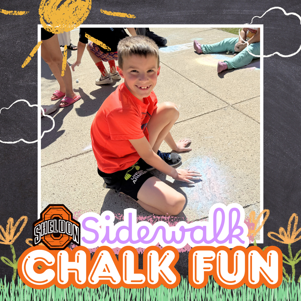 East Elementary students took advantage of last week’s beautiful weather by getting creative with a fun sidewalk chalk activity. Way to go Orabs!