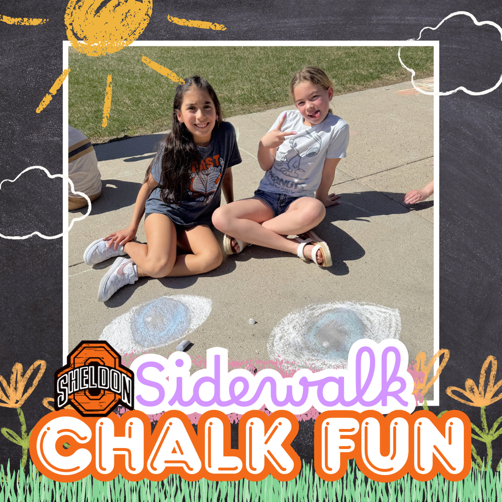 East Elementary students took advantage of last week’s beautiful weather by getting creative with a fun sidewalk chalk activity. Way to go Orabs!