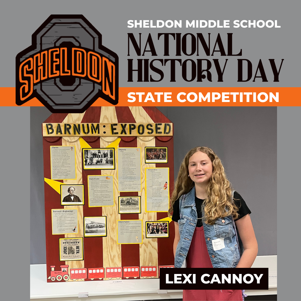 Three Sheldon Middle School students were honored with attending the National History Day State Competition in Ames on Monday. They earned their spot by qualifying at the district competition back in March. Way to go Orabs!