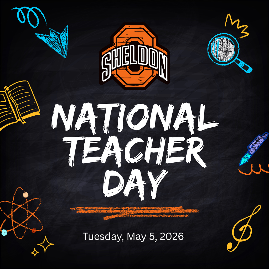 In celebration of National Teacher Day, we want to extend a heartfelt thank you to the incredible teachers of the Sheldon Community School District. Your dedication, patience, and passion for helping students learn and grow make a lasting difference every single day.  You inspire curiosity, encourage perseverance, and create classrooms where students feel supported and valued. From early mornings to late evenings, your commitment goes far beyond lesson plans—you help shape the future of our community.  Today, and every day, we are grateful for all that you do. Thank you, Sheldon teachers, for your unwavering commitment to education and to our students’ success!