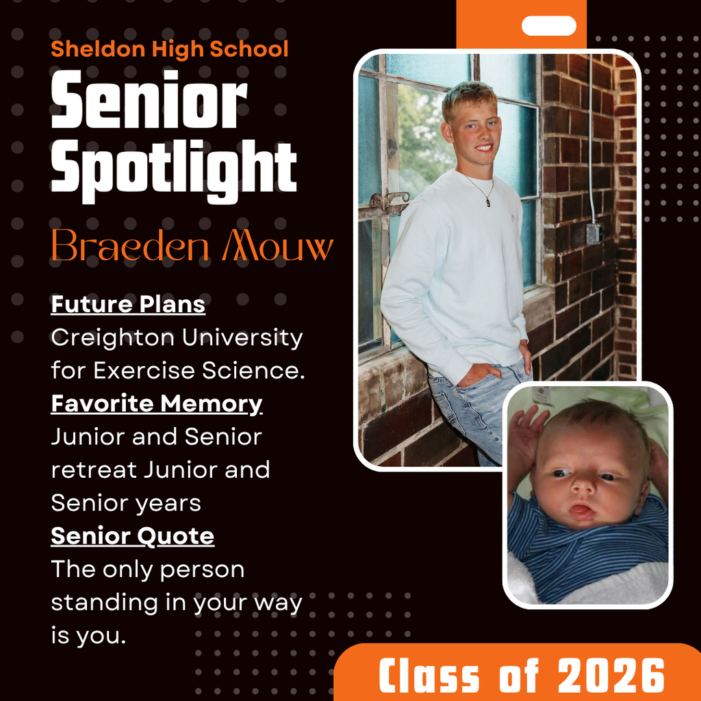 As the school year comes to a close, we proudly celebrate our Sheldon Orab seniors and all they have accomplished. Graduation is just around the corner, and we couldn’t be more excited to honor this outstanding group of students. A special shoutout to our Sheldon High School Mass Media students, who have worked hard all semester to create the Senior Spotlight—highlighting and celebrating each member of the Class of 2026. Their dedication has helped capture the stories, achievements, and memories that make this class so special. Be sure to check out the Senior Spotlights all month long and join us in congratulating them as they prepare to take their next steps. Once an Orab, always an Orab! #leadon #orabs #sheldonorabs #orabnation #sheldoncommunityschooldistrict #sheldonhighschool #seniorspotlight #orabseniors #orabgraduation