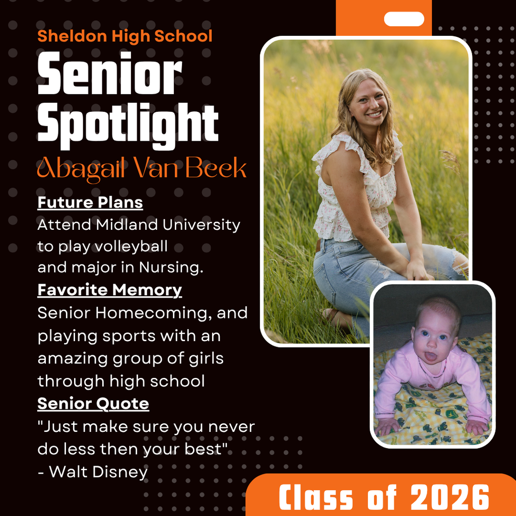 As the school year comes to a close, we proudly celebrate our Sheldon Orab seniors and all they have accomplished. Graduation is just around the corner, and we couldn’t be more excited to honor this outstanding group of students. A special shoutout to our Sheldon High School Mass Media students, who have worked hard all semester to create the Senior Spotlight—highlighting and celebrating each member of the Class of 2026. Their dedication has helped capture the stories, achievements, and memories that make this class so special. Be sure to check out the Senior Spotlights all month long and join us in congratulating them as they prepare to take their next steps. Once an Orab, always an Orab! #leadon #orabs #sheldonorabs #orabnation #sheldoncommunityschooldistrict #sheldonhighschool #seniorspotlight #orabseniors #orabgraduation