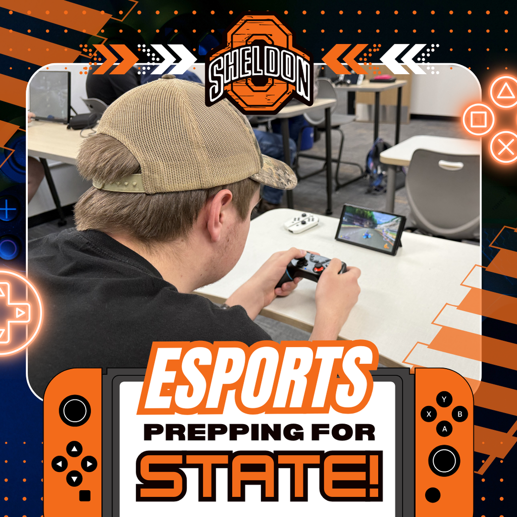 The Sheldon High School eSports Mario Kart team has qualified for the State eSports Competition! The team will travel to Marshalltown next Tuesday, May 19, to compete in person against some of the top teams in the state. After a season of hard work, practice, and preparation, the Orabs have earned the 4th seed out of 12 qualifying teams — an outstanding accomplishment and a testament to their dedication and teamwork. We are incredibly proud of these students and wish them the very best as they represent Sheldon High School at state. Good luck, Orabs!