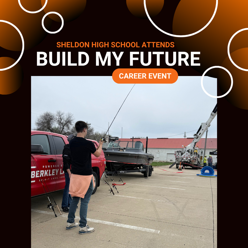 Sheldon High School students attended the Build My Future event hosted by the Iowa Lakes Corridor at the Clay County Event Center.  Students had the opportunity to explore a wide variety of career paths through interactive, hands-on experiences. Career fields included automotive, law enforcement, emergency services, military, manufacturing, construction, culinary arts, hospitality, healthcare, information technology, trucking and logistics, energy, and many more.  This event gave students valuable insight into future career opportunities while allowing them to connect with industry professionals and learn about the skills and training needed in today’s workforce.