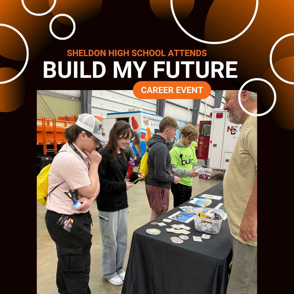Sheldon High School students attended the Build My Future event hosted by the Iowa Lakes Corridor at the Clay County Event Center.  Students had the opportunity to explore a wide variety of career paths through interactive, hands-on experiences. Career fields included automotive, law enforcement, emergency services, military, manufacturing, construction, culinary arts, hospitality, healthcare, information technology, trucking and logistics, energy, and many more.  This event gave students valuable insight into future career opportunities while allowing them to connect with industry professionals and learn about the skills and training needed in today’s workforce.