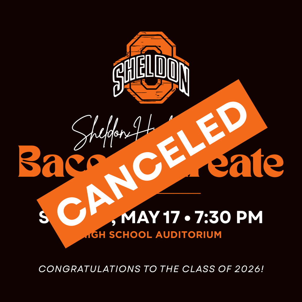Due to the potential of severe weather, the Ministerial Association has made the decision to cancel Baccalaureate, scheduled for this evening.