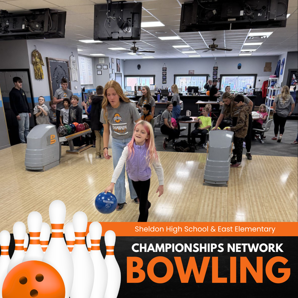 Sheldon High School and East Elementary students had a terrific time bowling as part of the Championship Network’s annual celebration! It was a fun-filled event full of smiles, teamwork, and great memories for everyone involved. Way to go Orabs!