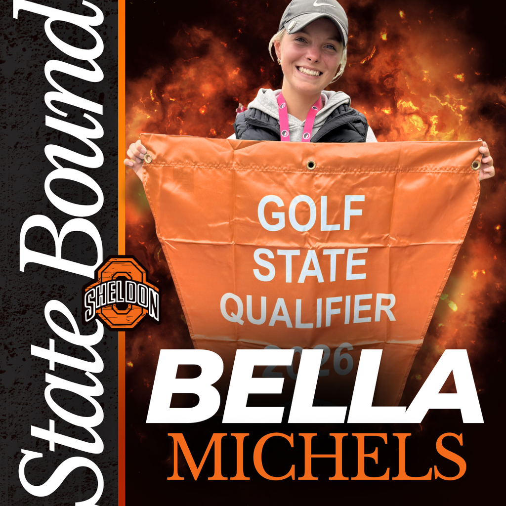 Congratulations to Sheldon Orab girls golfer Bella Michels on qualifying for the State Golf Tournament! Bella’s hard work, dedication, and outstanding season have earned her a spot among the state’s best. Best of luck as you represent the Orabs at state!