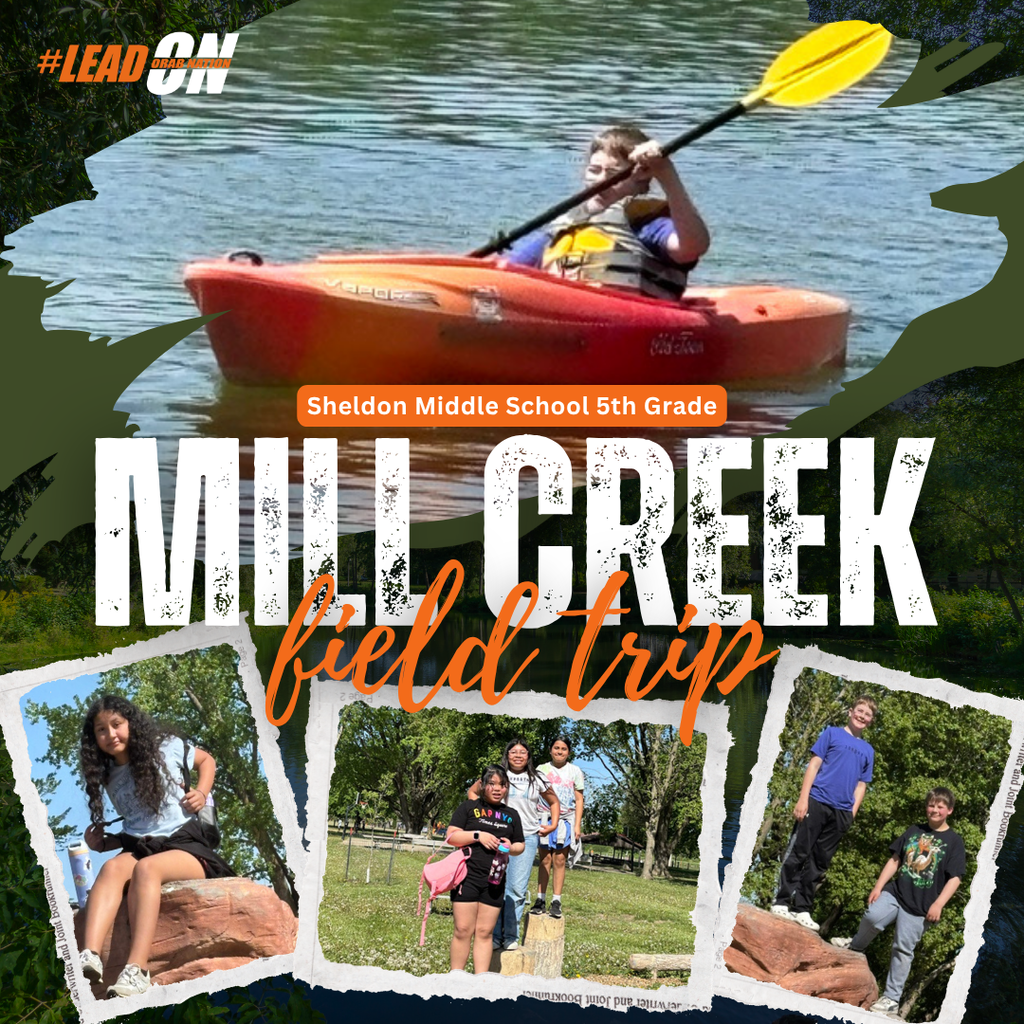 Sheldon Middle School 6th graders enjoyed a fun-filled field trip to Mill Creek on Friday, May 15! Students spent the day participating in a variety of outdoor activities and learning experiences, including fishing, games, geocaching, canoeing and kayaking. The day wrapped up with delicious s’mores and fun around the campfire. It was a great day of adventure, teamwork, and making memories together! Way to go Orabs!