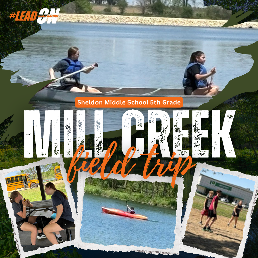 Sheldon Middle School 6th graders enjoyed a fun-filled field trip to Mill Creek on Friday, May 15! Students spent the day participating in a variety of outdoor activities and learning experiences, including fishing, games, geocaching, canoeing and kayaking. The day wrapped up with delicious s’mores and fun around the campfire. It was a great day of adventure, teamwork, and making memories together! Way to go Orabs!