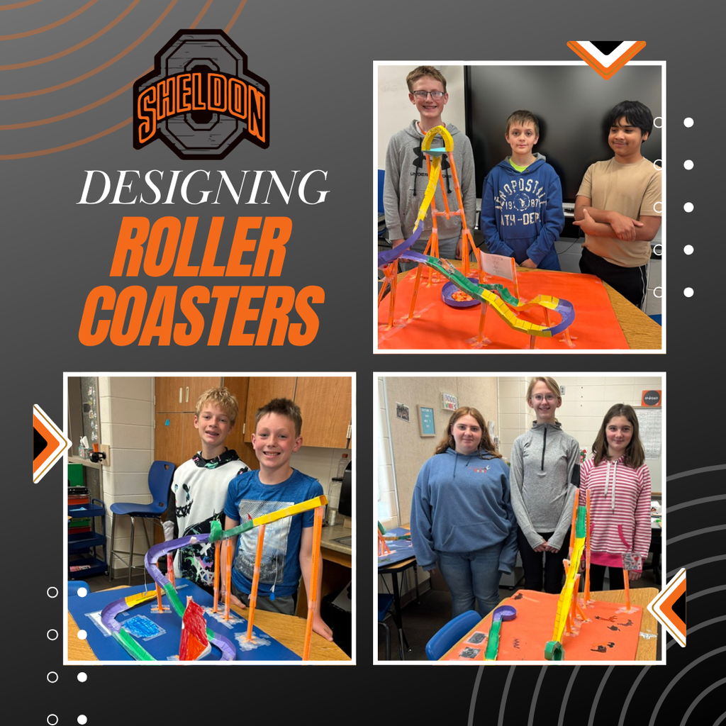 Sheldon Middle School 6th graders put their engineering skills to the test by designing and building roller coasters. Students had a great time using creativity, problem-solving, and teamwork to create their unique designs while exploring engineering concepts in a fun, hands-on way. Way to go Orabs!