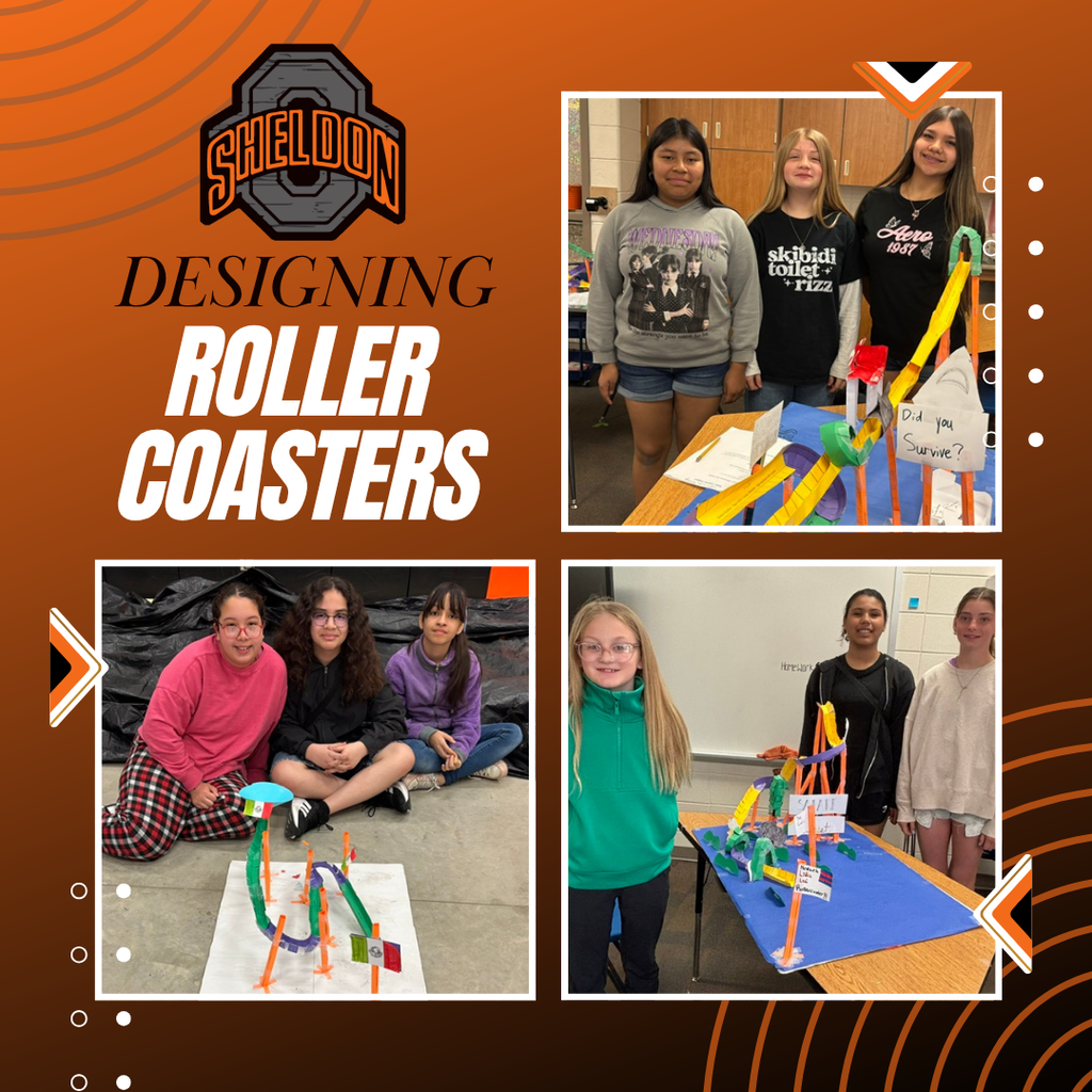 Sheldon Middle School 6th graders put their engineering skills to the test by designing and building roller coasters. Students had a great time using creativity, problem-solving, and teamwork to create their unique designs while exploring engineering concepts in a fun, hands-on way. Way to go Orabs!