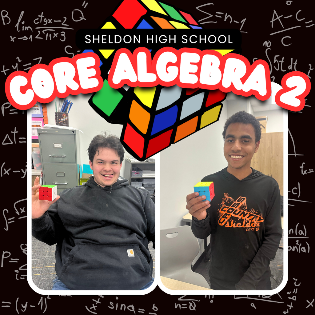 Sheldon High School students in Core Algebra 2 put their learning into action with a real-world challenge: solving Rubik’s Cubes! Throughout the activity, students applied concepts they’ve learned this year, including sequences, transformations, inverse operations, and more. It was a fun and engaging way to see how mathematical thinking can be used to solve complex problems and make connections beyond the classroom. Way to go Orabs!