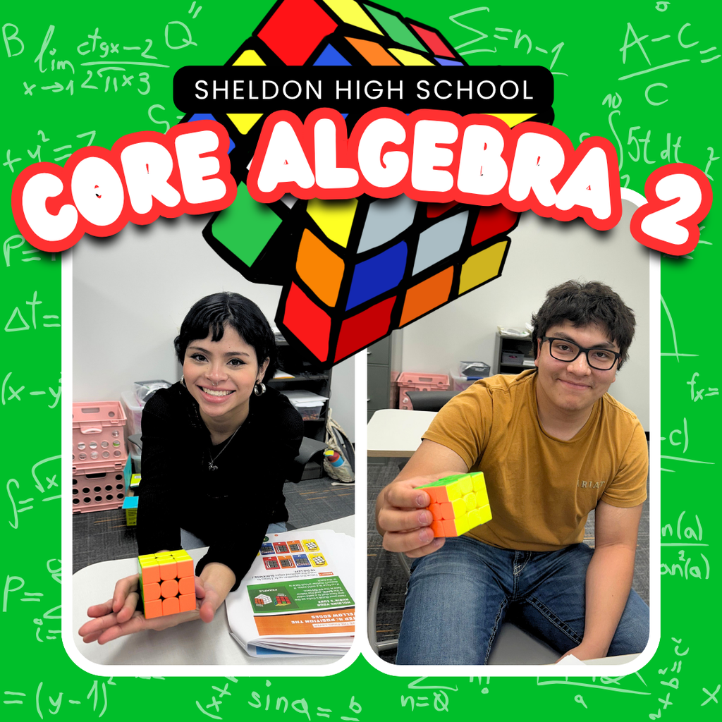 Sheldon High School students in Core Algebra 2 put their learning into action with a real-world challenge: solving Rubik’s Cubes! Throughout the activity, students applied concepts they’ve learned this year, including sequences, transformations, inverse operations, and more. It was a fun and engaging way to see how mathematical thinking can be used to solve complex problems and make connections beyond the classroom. Way to go Orabs!