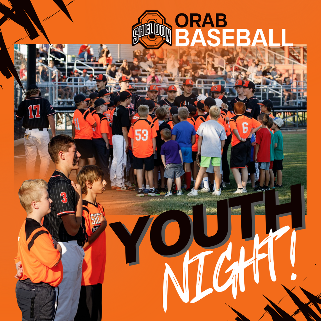 It was a great night celebrating the future of Orab Baseball! Last Friday, Sheldon Youth Baseball players had the opportunity to be part of the JV/V game-day experience. The young athletes met the team in the dugout, ran onto the field alongside the players for introductions, stood shoulder to shoulder with them during the National Anthem, and joined the team huddle before the first pitch. A big thank you to our Sheldon High School baseball players for being outstanding role models. Your leadership, encouragement, and willingness to invest in our younger athletes helps inspire the next generation of Orabs. The future of Orab Baseball is bright!