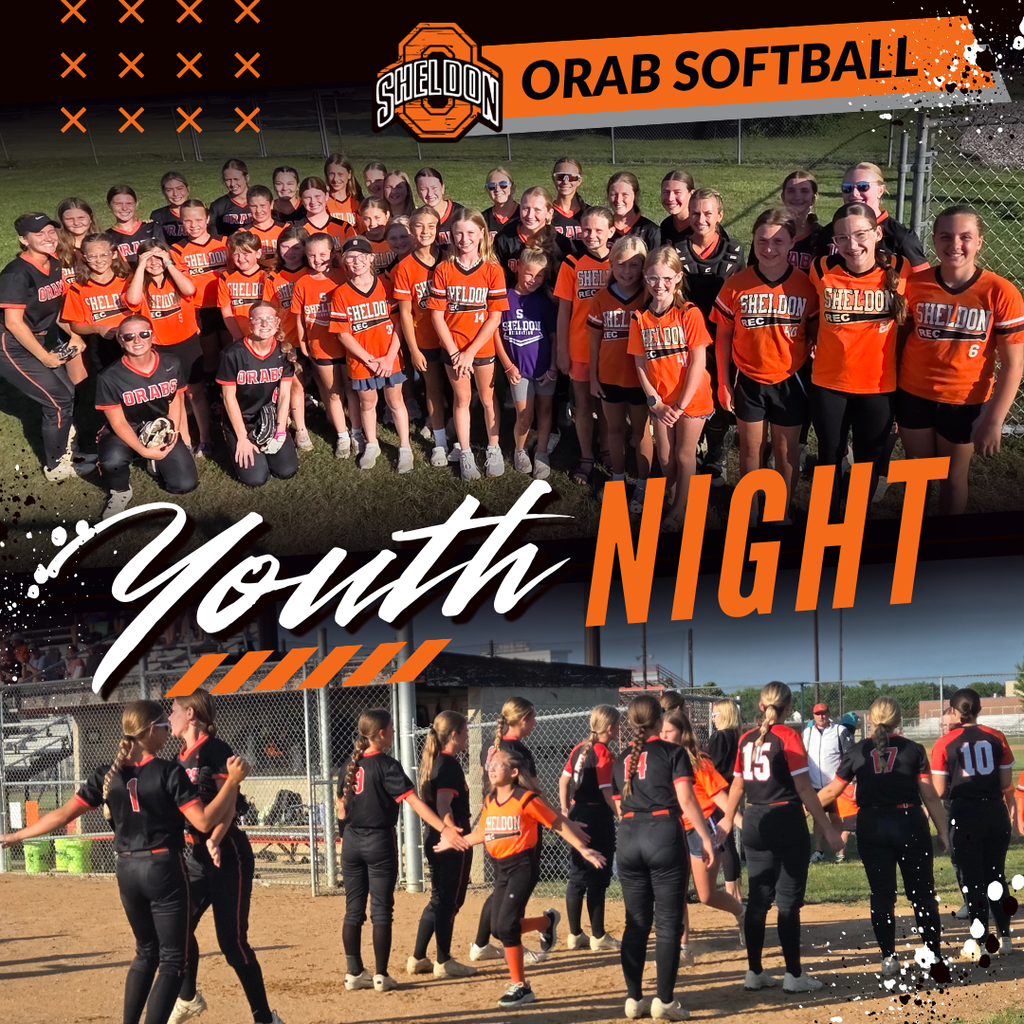 What a special evening celebrating the future of Orab Softball! Last Friday, our Sheldon Youth Softball players enjoyed an unforgettable JV/V game-day experience. They met the team before the game, ran onto the field with the players during introductions, stood together for the National Anthem, and joined the team for a pregame huddle before the first pitch. A huge thank you to our Sheldon High School softball players for being such incredible role models. Your leadership, positivity, and support for our young athletes are helping build a strong tradition and inspiring the next generation of Orab softball players. The future of Orab Softball is in great hands!