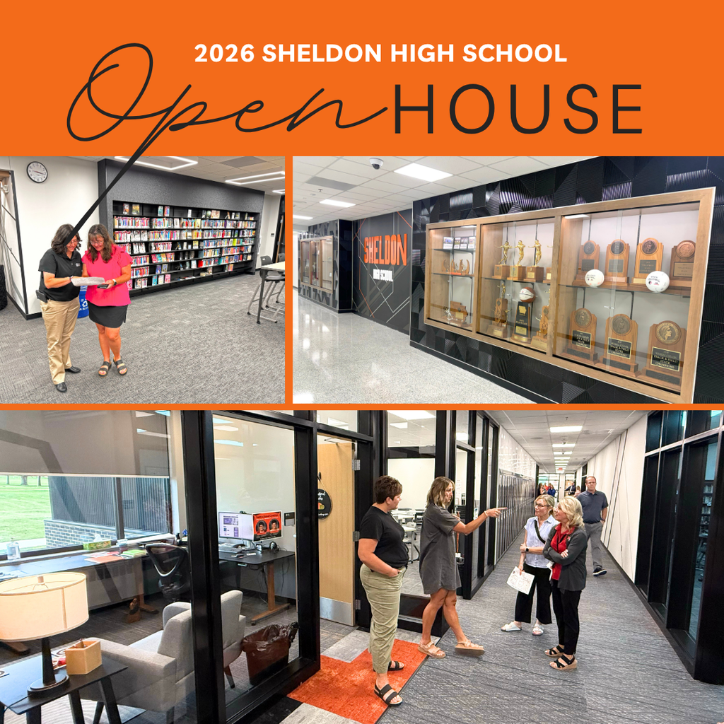 What a great turnout at the Sheldon High School Renovation Ribbon Cutting & Open House! We are so grateful to everyone from our community who came out to tour the newly renovated school and see the exciting improvements firsthand. A project of this size takes an incredible team effort, and we want to extend our sincere appreciation to CMBA Architects for their expertise and partnership, and to Klinger Companies, Inc. for their hard work and dedication throughout the construction process. We also want to recognize Mr. Miller, High School Principal; Eric Maassen, Activities Director; Ryan Cannoy, Director of Buildings & Grounds; and Kasey Trampel, Technology Coordinator for the countless hours, attention to detail, problem-solving, and dedication they put into this project. A special thank you goes to our teachers and staff for their hard work, flexibility, and patience throughout the renovation. Working through construction and changes to our building spaces was no small task, and we truly appreciate the way you continued to put our students first every step of the way. Lastly, thank you to our Sheldon community for your continued support and for joining us to celebrate this exciting milestone! We are incredibly proud of our renovated high school and look forward to all the memories that will be made here #leadon #orabs #sheldonorabs #orabnation #sheldoncommunityschooldistrict #sheldonhighschool #sheldonhighschoolrenovation