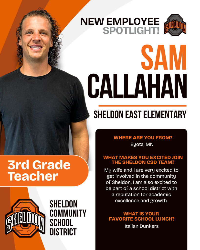 NEW EMPLOYEE SPOTLIGHT!  We’re excited to introduce you to our new teachers and staff members and give our community a chance to get to know the people who will be making a difference in the lives of our students.  Over the coming weeks, we’ll be featuring our new employees and sharing a little about who they are, their role in our district, and what they’re looking forward to this school year.  Help us give Sam a warm Orab welcome!