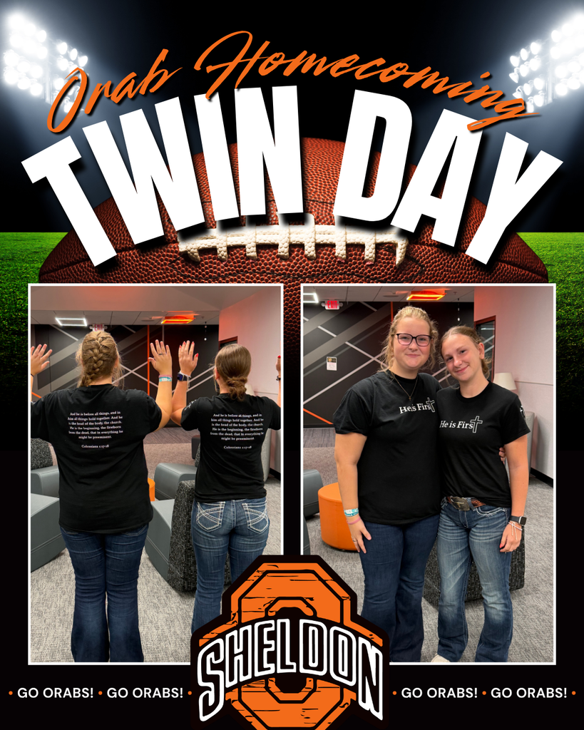 DRESS UP DAY 2 - TWIN DAY - PART 1 Homecoming Week is getting more spirited by the day! Staff and students showed off their school spirit for twin day! From perfectly coordinated outfits to fun group looks, Orab Nation brought the creativity and teamwork to the halls. Keep the spirit going, Orabs! Go Orabs!