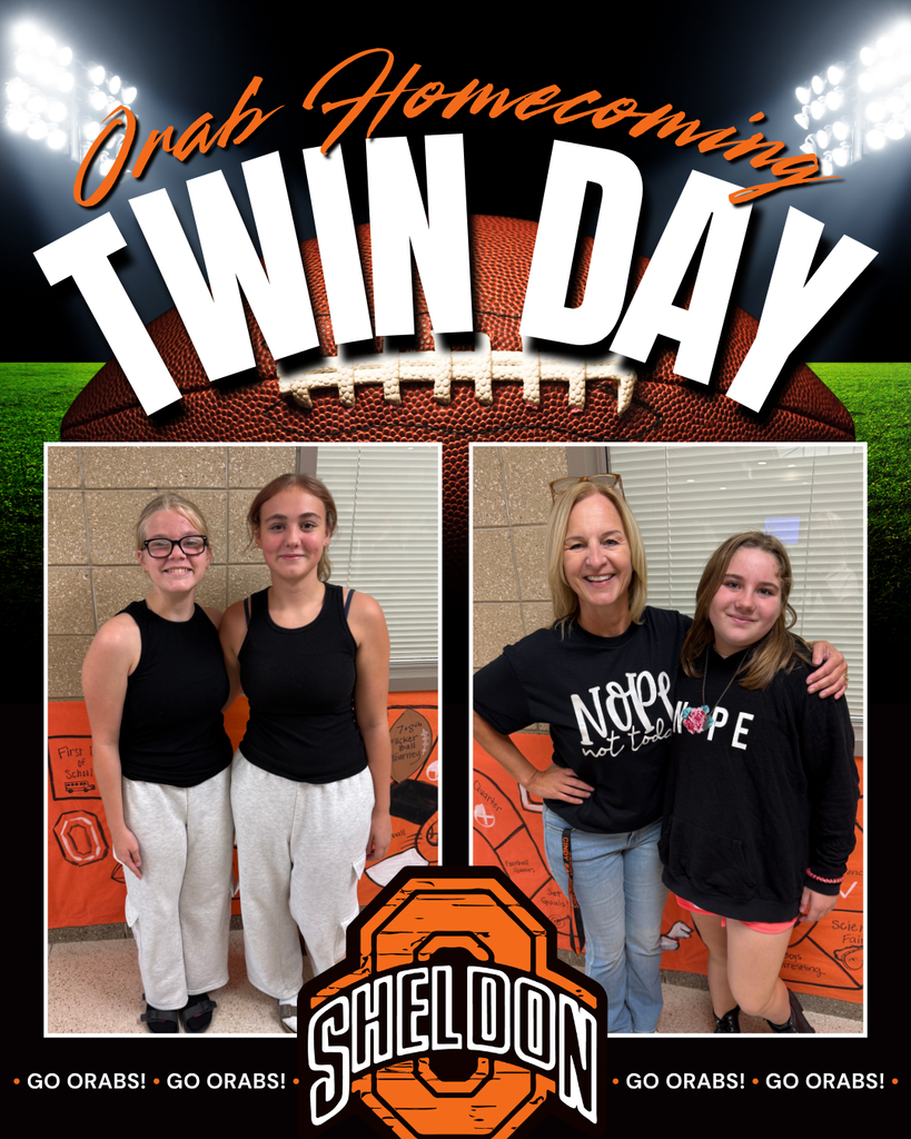 DRESS UP DAY 2 - TWIN DAY - PART 1 Homecoming Week is getting more spirited by the day! Staff and students showed off their school spirit for twin day! From perfectly coordinated outfits to fun group looks, Orab Nation brought the creativity and teamwork to the halls. Keep the spirit going, Orabs! Go Orabs!