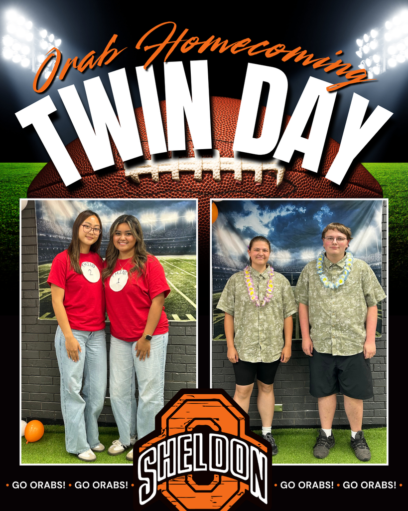 DRESS UP DAY 2 - TWIN DAY - PART 3 Homecoming Week is getting more spirited by the day! Staff and students showed off their school spirit for twin day! From perfectly coordinated outfits to fun group looks, Orab Nation brought the creativity and teamwork to the halls. Keep the spirit going, Orabs! Go Orabs!