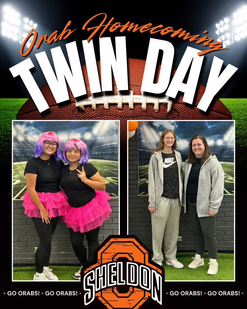 DRESS UP DAY 2 - TWIN DAY - PART 3 Homecoming Week is getting more spirited by the day! Staff and students showed off their school spirit for twin day! From perfectly coordinated outfits to fun group looks, Orab Nation brought the creativity and teamwork to the halls. Keep the spirit going, Orabs! Go Orabs!
