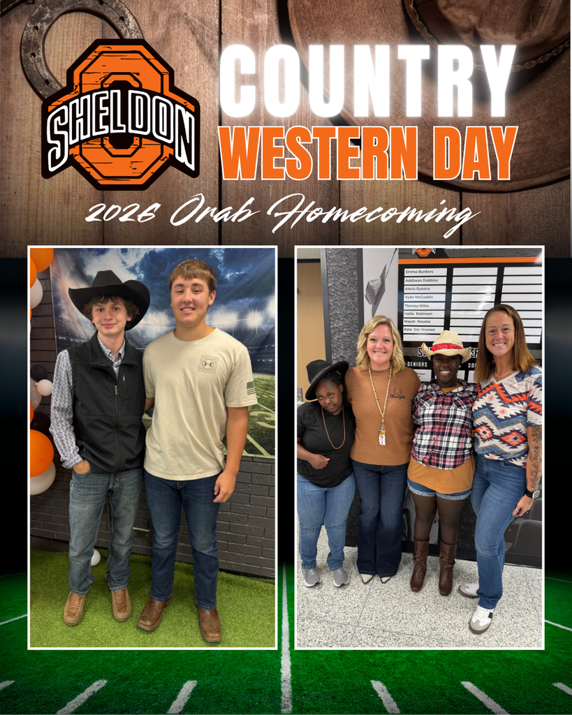 🤠 YEEHAW, ORAB NATION! 🤠 PART 4 Day 3 of Homecoming Week brought out the cowboy boots, hats, flannels, bandanas, and plenty of Western spirit for Country Western Day! Our students and staff saddled up and brought their best country looks to the halls. What a fun way to keep the Homecoming spirit rolling! Way to go Orabs!