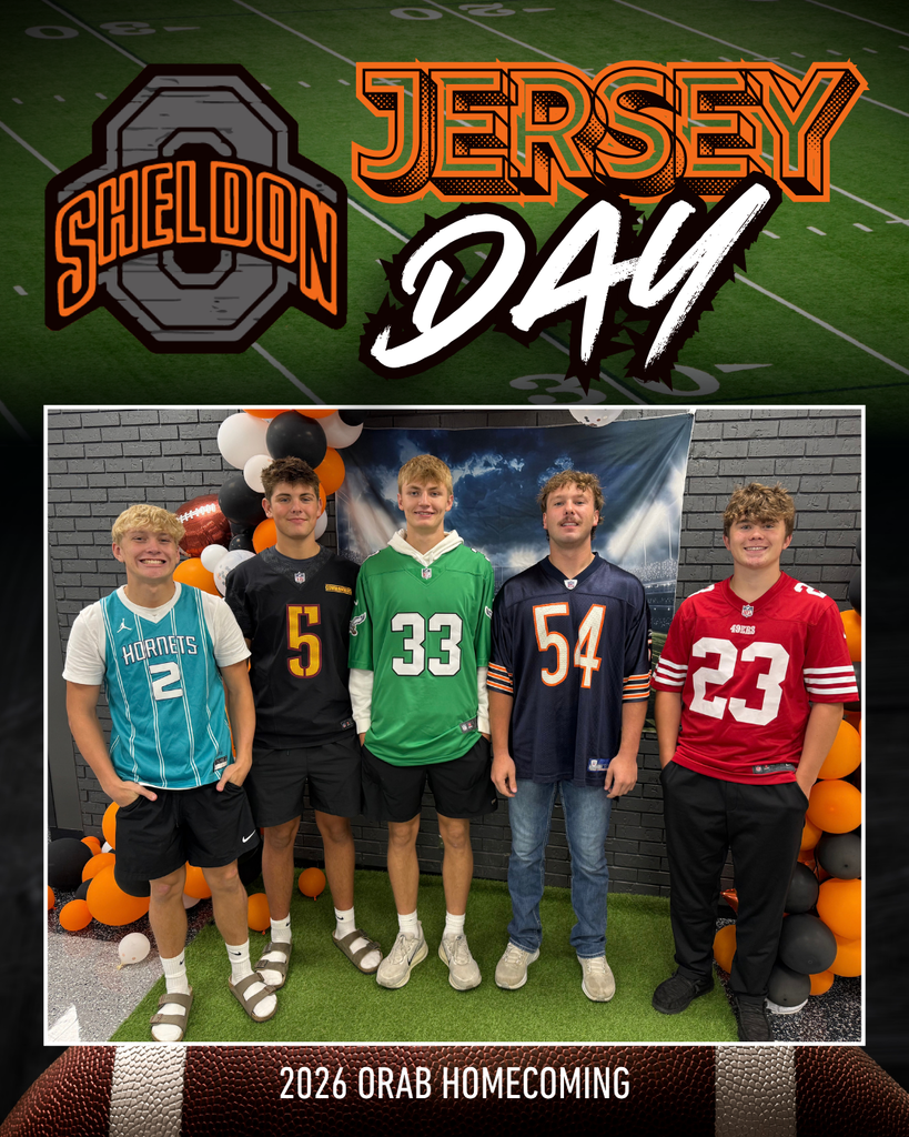 HOMEECOMING WEEK — DRESS UP DAY 4 - PART 5 The halls were filled with team spirit today as students and staff showed off their favorite team attire for Jersey Day! From school teams to favorite professional athletes, everyone brought their game-day energy and represented the teams they love. Way to go Orabs!