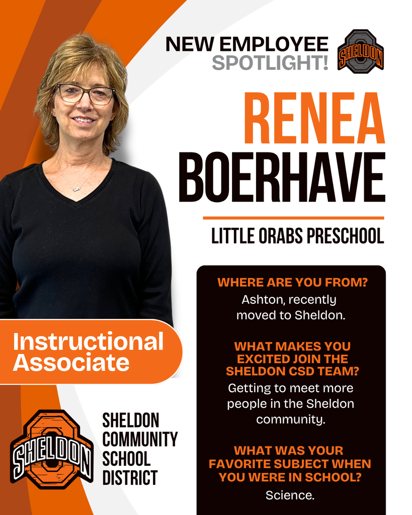 NEW EMPLOYEE SPOTLIGHT! We’re excited to introduce you to our new teachers and staff members and give our community a chance to get to know the people who will be making a difference in the lives of our students. Over the coming weeks, we’ll be featuring our new employees and sharing a little about who they are, their role in our district, and what they’re looking forward to this school year. Help us give Renea a warm Orab welcome!