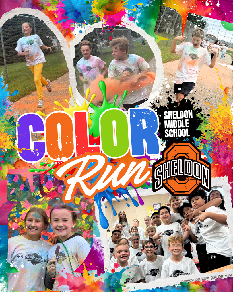 WHAT A COLORFUL SUCCESS! PART 1 Our Sheldon Middle School Color Run was a blast! Students enjoyed fun activities, tackled obstacle courses, and, of course, got completely splattered with color along the route! It was an afternoon filled with smiles, laughter, school spirit, and plenty of colorful memories. A HUGE thank you to all of our parents and local businesses who hosted stations along the route and helped make the event so much fun! And, of course, thank you to our Middle School students for all of their hard work fundraising to make this celebration possible. Your efforts paid off with an afternoon full of fun, color, and memories! Way to go Orabs!