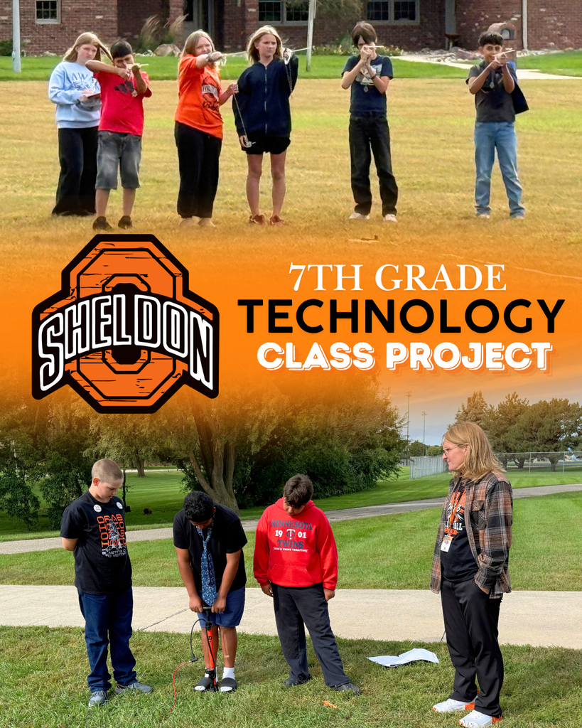 🚀 Learning, experimenting and reaching new heights! 🚀 Sheldon Middle School 7th grade Technology students put their creativity and engineering skills to the test! Students recently tested different-sized bottles to see which ones would launch the highest. First they chose a bottle size and designed their own rockets. Then it was time for the big test — launching their rockets to see how high they could go! Way to go Orabs!